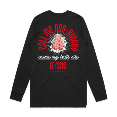 Call Me Non-Binary Mens Longsleeve Thumbnail