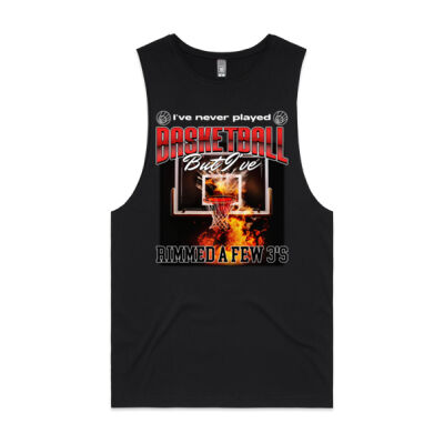 I've never played basketball, but I've rimmed a few 3's Mens Tank Thumbnail