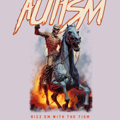 horror theme t shirt design template featuring a skeleton riding a horse 6678e Thumbnail